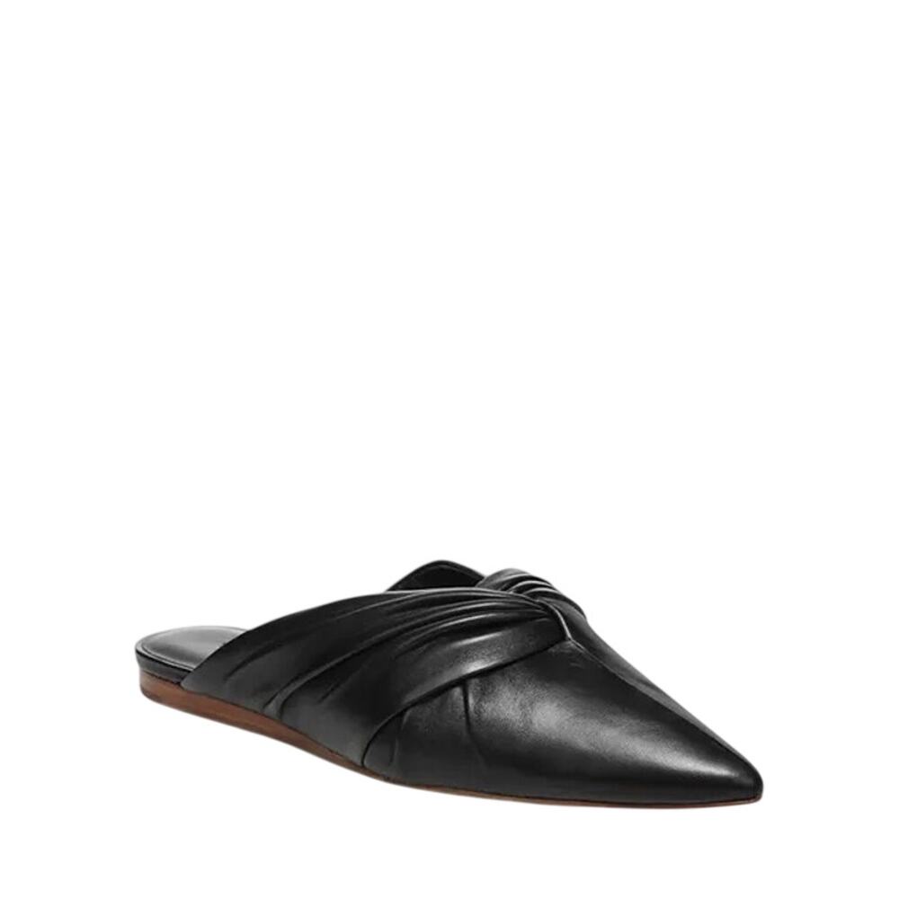 Vince Crenne Leather Mule Flats